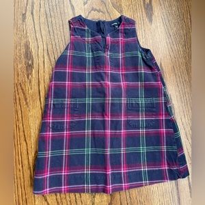 Baby Gap Toddler Girl plaid jumper EUC size 2T